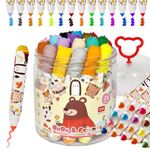 FunBlast Colour Pens - Washable Water Colour Pens, Colouring Kit Art Markers Colour Sketch Pens Set for Kids, Artists Sketching Drawing Materials, Cute Art Supplies (24 Pieces)