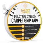 Target Control 50ft Double Sided Carpet Tape Heavy Duty – Extra Strong Rug Tape for Wood Floors, Laminate & Vinyl Flooring – Non Slip Gripper Tape