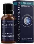 Mystic Moments | Celery Seed Essential Oil 10ml - Pure & Natural oil for Diffusers, Aromatherapy & Massage Blends Vegan GMO Free