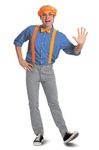 Disguise Men's Kit for Adult, Official Blippi Outfit with Hat Glasses and Bowtie Costume Accessories, Multicolored, One Size