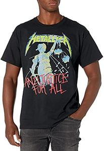 Metallica Men's Justice for All T-Shirt, Black, Large