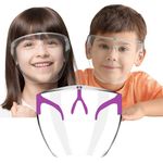 SISTER FREE KIDS N95 MASK JUNIOR Face Shield For Kids Above 6 Years | PURPLE Anti-fog, Washable, fits Perfectly | POLYCARBONATE HD VISION Shield By Weekend Inc.