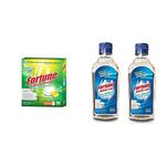 Fortune 5 in 1 Action Dishwasher Fresh Scent Tablets - 180 Count & Fortune Dishwasher Rinse Aid Liquid 500 ml (2 Units X 500 ml)