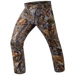 Bassdash Men’s Lightweight Hunting Pants 4-Way Stretch Breathable Water Resistant for Turkey Early Season Spring Summer