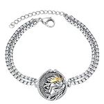 XIXLES Embossed Lion Head Necklace 