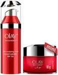 Olay Day Cream Regenerist Microsculpting SPF 30, 50g and Olay Ultra Lightweight Moisturiser: Regenerist Whip Mini Day Cream (non SPF), 10g