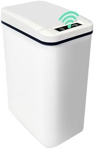 Smart Bathroom Trash Can with Lid, 11 L Waterproof Touchless Bathroom Bin, Automatic Slim Trash Can with Motion Sensor Lid, Automatic Trash Bin for Bedroom Living Room Toilet Office