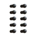 10PCS Stethoscope Ear Tips Replacement,Comfortable Fit Stethoscope Ear Pieces Replacement,Soft Premium Push-On Silicone Stethoscope Eartips Black