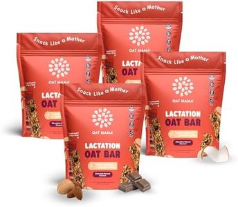 Oat Mama Chocolate Almond Coconut Lactation Bars | Essential Breastfeeding Snacks with Oats, Flaxseed & Brewer’s Yeast | Milkflow Lactation Support for Nursing Moms - 20 Count