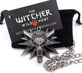 The witcher 3 pendant necklace animal wolf head necklace 1 bag 1 card original quality wholesale