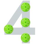 BOOSTEADY X-26 Indoor Pickleball Balls, 4PCS Pickle ball Balls (Green)…