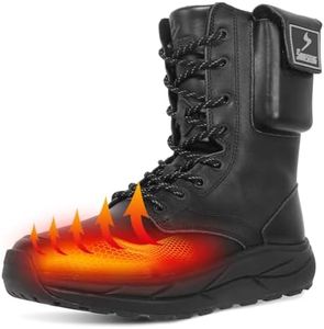 Soulsfeng Heated Boots for Men 9 Futuraheat-X Winter Waterproof Warm Snow Boots Rechargeable Electric Heating Boots Foot Warmers