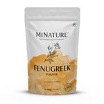 mi nature Fenugreek Powder (TRIGONELLA FOENUM)(100% NATURAL) (227g / (1/2 lb) / 8 ounces) - Resealable Zip Lock Pouch