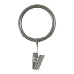 Kenney 1 Inch 1" Clip Ring, For 1" or 1-1/4" Curtain Rods, Antique Pewter