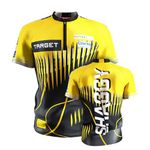 TARGET Darts Scott Williams Dart Shirt 2025, Size: XXL | World Championship Mens Darts Shirt, Adult Cool Play Collarless Dart Top, Dartboards Top Men, Shaggy Player Edition T Shirt