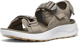 KEEN Womens Elle Sport Backstrap Breathable Adjustable Comfortable Open Toe Athletic Wedge Sandals, Brindle Star White, 10 US