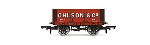 Hornby 6 Plank Wagon, Ohlson + Co - Era 3. Wagons & Wagon Packs.,Brown,7.1 x 3.5 x 3 cm; 80 Grams