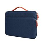 Everhype Navy Blue Messenger Bag Case Sleeve for up to 15.4 Inch Laptop Case Laptop Briefcase - Blue Orange