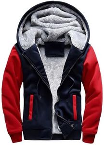 riou Chaqueta de Felpa con Cremallera Completa para Hombre Sudadera con Capucha Manga Larga Cálido Suéter Chaqueta Deportiva Jersey Techwear Blanca Beisbol Divertidas Camuflaje Abrigo