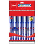 Cello Liquiball Ball Pen - Pack of 10 (Blue)