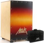 AKLOT Cajon,Sunset 12 * 12 * 18 inch Box Drum Full Size Percussion Instrument Cajons with Internal Adjustable Snares Canadian Maple Wood