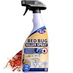 Aviro Bed Bug Spray - Fast Acting Strong Bed Bug Killer Spray for Immediate Control & Ongoing Prevention. Triple Action Professional Grade Bed Bug Treatment for Use On Hard & Soft Furnishings. 750ml