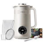 8 in 1 Nut Milk Maker, KIDISLE 32 oz Automatic Soy Milk Machine for Homemade Almond, Oat, Coconut, Soy, Plant Based Milks and Non Dairy Beverages with Delay Start/Keep Warm/Self-Cleaning/Boil Water