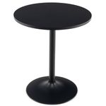 COSTWAY Round Bar Table, Counter Bistro Pub Tables with Fixed Tabletop and Stable Base, Circular Cocktail Dining Table for Home, Office and Kitchen, Holds up to 150kg (70cm H, 1PCS)