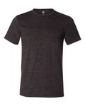 Bella Canvas Mens Triblend Crew Neck Plain Short Sleeve T-Shirt Charcoal