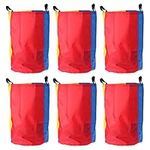 TOYANDONA Garden Games Lawn Games 6Pcs Potato Sack Race Bags Jumping Race Bags Birthday Party Lawn Yard Outdoor Game for Kids Family Assorted Color Outdoor Toys Outdoor Games