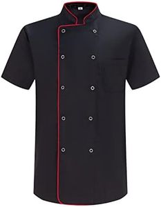 Misemiya - Veste de Chef pour Hommes - Veste de Chef pour Hommes - Uniforme d'accueil -6821-3XL, Veste de Cuisine 6821B - Noir