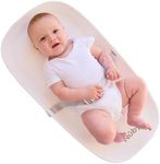 Nuby Diaper Changing Pad with Safety Harness for Infants - Non-Slip Base, Contoured Sides, Soft Foam, and Waterproof Surface