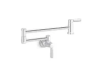 KOHLER 35744-CP Traditional Style Wall-Mount Pot Filler, Pot Filler Faucet, Kitchen Sink Pot Filler Faucets, Polished Chrome