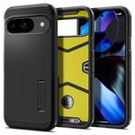 Spigen Case for Pixel 9 / Pixel 9 Pro Case [Made for Google], Tough Armor Designed for Google Pixel 9 / Pixel 9 Pro - Black