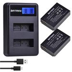 Batmax 2Pcs 1800mAh LP-E12 LPE12 LP E12 Battery + LCD USB Charger for Canon M 100D Kiss X7 Rebel SL1 EOS M10 EOS M50 DSLR Camera