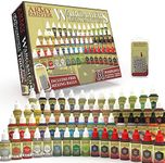 The Army Painter Miniature Painting Kit with 100 Rustproof Mixing Balls Model Paint Set with 60 Nontoxic Acrylic Paints for Wargamers Miniatures Hobby Paint Set - Model Paints for Plastic Models