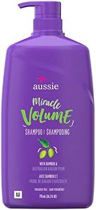 Aussie Miracle Volume with Plum & Bamboo, Paraben Free Shampoo, 26.2 Fl oz