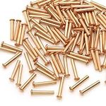 100 Pieces Round Head Solid Rivets 