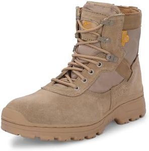 Mikaasa Mens Alpha 6.0 Side Zip Suede Leather Military & Tactical Boot (Beige, 10)