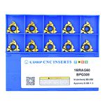 CDBP 16IR AG60/16ER AG60 CNC Lathe Indexable Threading Carbide Insert Blade, 10 PCS