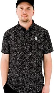 SKIVE Golf Premium Golf Polo Shirt - Golf Shirts for Men - Moisture Wicking, 4-Way Stretch, Athletic Fit - Mens Golf Shirts Short Sleeve Dri Fit - Mens Athletic Polo Shirts - Mens Golf Shirt Men