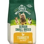 James Wellbeloved Senior Small Breed Turkey & Rice 1.5 kg Bag, Hypoallergenic Dry Dog Food