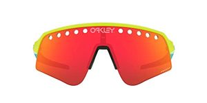 Oakley Men's Oo9465 Sutro Lite Sweep Sunglasses, Tennis Ball Yellow/Prizm Ruby, 39 mm