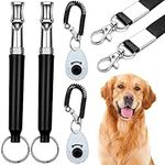 2Pack Dog Whistle kit,Dog Whistle to Stop Barking Neighbors Dog,Recall Training, Adjustable Ultrasonic Silent Dog Whistle Training to Stop Barking Control Devices for Dog,with 2Pack Dog Training Click