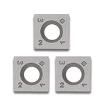 FomaSP 15mm Square Carbide Cutter Inserts (15mmX15mm X2.5mm) for Woodturning Roughing Tool,3pcs