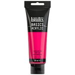 Liquitex Basics Acrylic Paint, Fluorescent Pink, 118 ml Tube