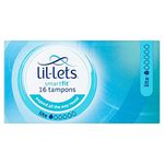 Lil-Lets Non-Applicator Lite Tampons, 1 Pack of 16, Light Flow