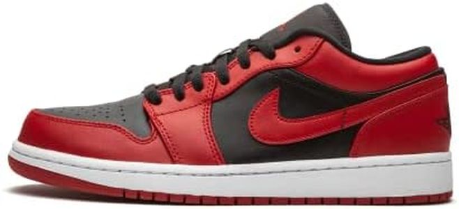 Nike Boys' AIR Jordan 1 Low (GS) Basketball Shoe, Gym Red Black White, 6 UK