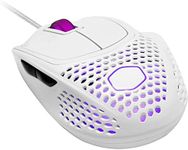 Cooler Master MM720 RGB-LED Claw Grip Wired Gaming Mouse - Ultra Lightweight 49g Honeycomb Shell, 16000 DPI Optical Sensor, 70 Million Click Micro Switches, Smooth Glide PTFE Feet - Glossy White