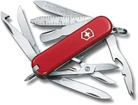 Victorinox Mini Champ Swiss Army Knife, Small, Multi Tool, 18 Functions, Scissors, Red